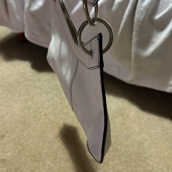 Banana Republic White Leather Shoulder Bag - Picture 5 of 9